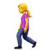 🚶‍♀️ woman walking display on Apple